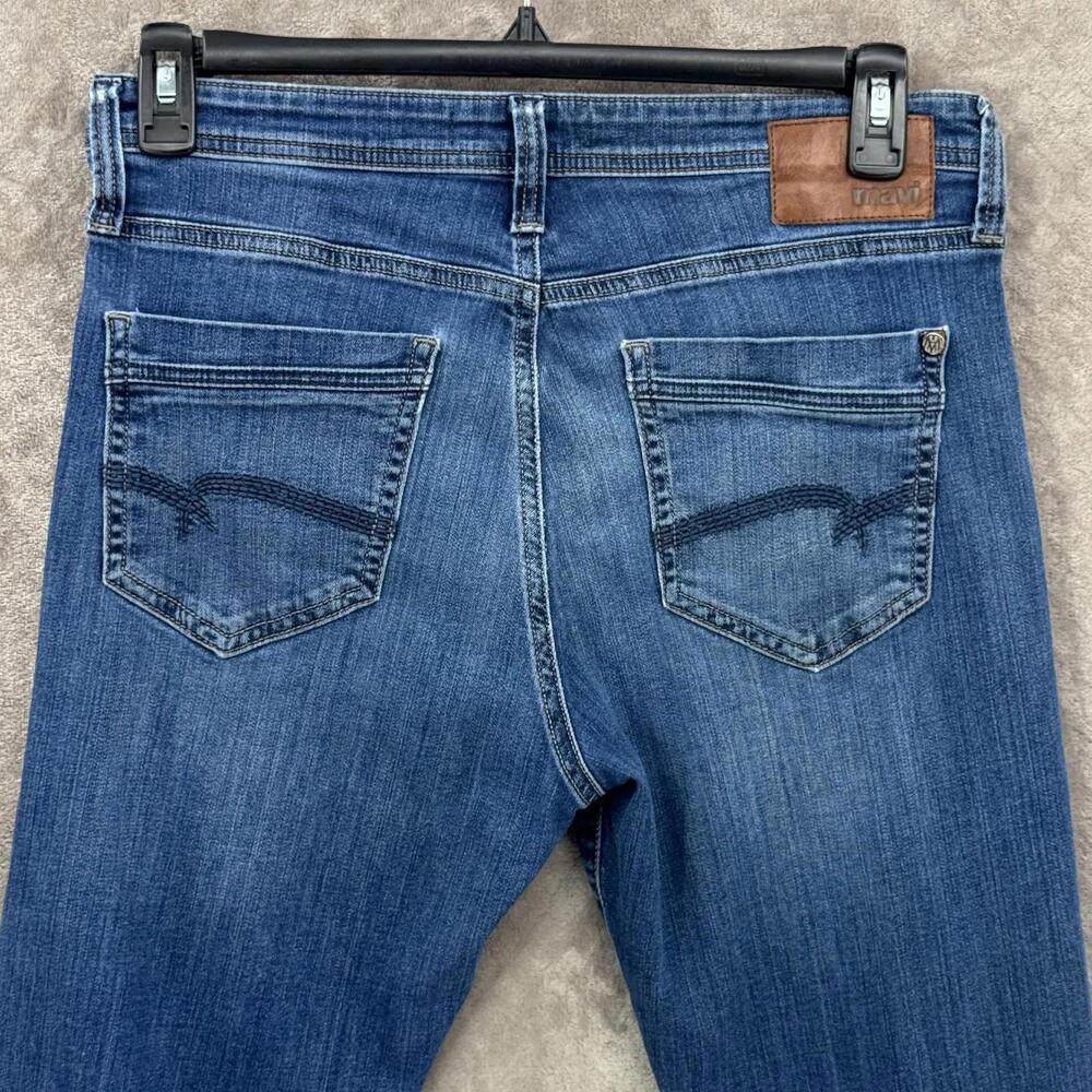 Mavi Matt Jeans Mens 32x32 Blue Relaxed Straight Stretch Denim Medium Wash - Picture 4 of 10